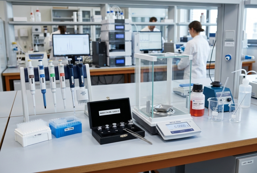 Métrologie de laboratoire d'analyse